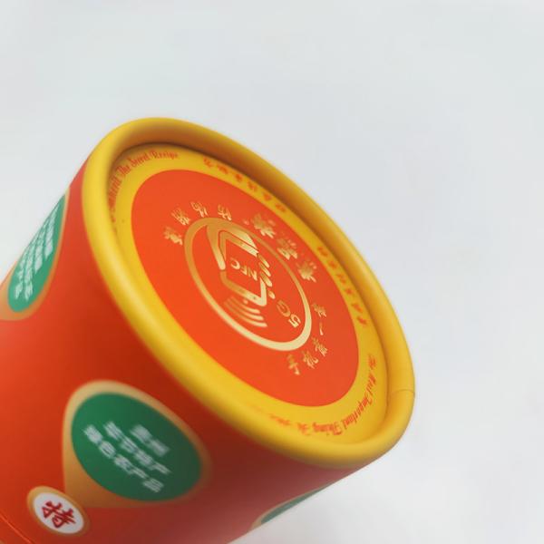 Tubo biodegradable del papel del regalo del cilindro de encargo para el empaquetado flojo del café del té