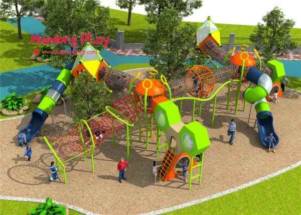 Huge Magic Steel Net Rope Climbing Playground Equipment  For Children , Kids Climbing Apparatus
