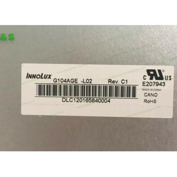 10.4 inch 211.2×158.4 mm G104AGE-L02 INNOLUX a-Si TFT-LCD , Panel