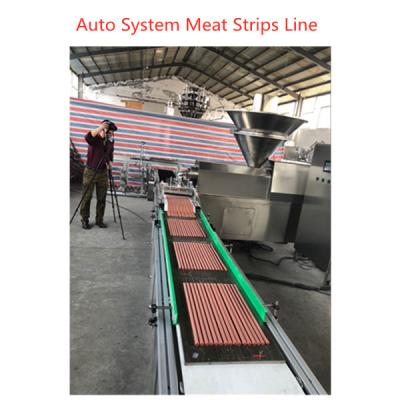 Automatic Pet chewing Auto Meat Strips Dog Treats Processing Line