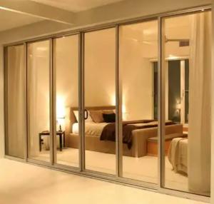 Triplex elevador de vidro e portas deslizantes para serviço distribuidor de