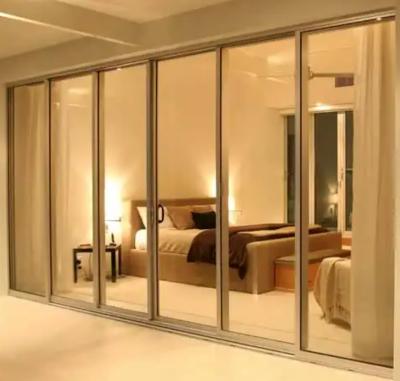 Triplex elevador de vidro e portas deslizantes para serviço distribuidor de apartamentos