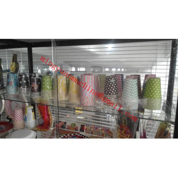 Commercial 50ML Paper Cup Making Plant Self Lubrication System For Hot Drink / Cold Drink