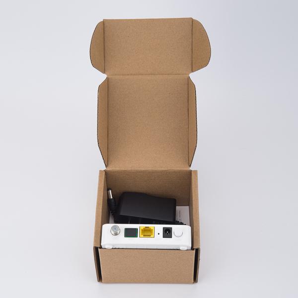 Mini Size Dual Mode 1GE XPON ONU DC 12V Power Supply FTTH ONU With RF Output Port