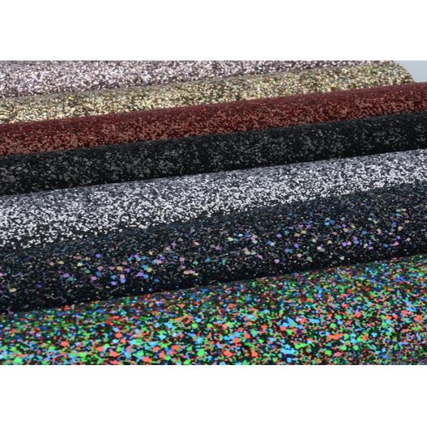 Beautiful Design Chunky Glitter Sequin Fabric For Making Bag Shoe Clothing Wall Materials