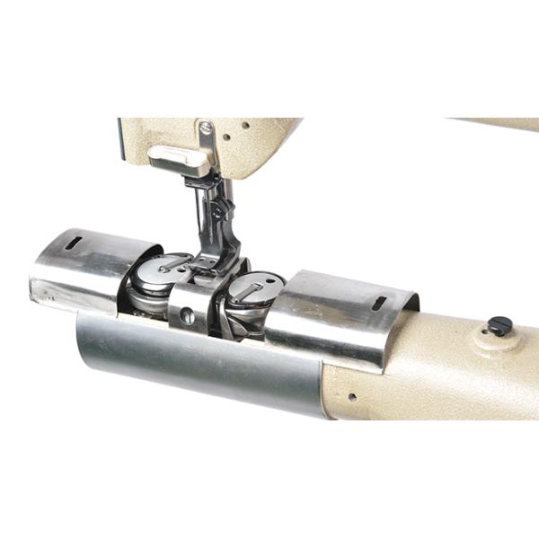 28mm Large Bobbin 220V Genuine Leather Double Needle Sewing Machine