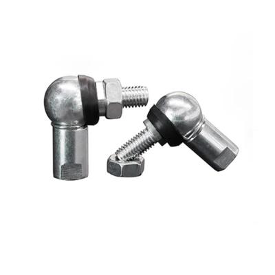 Silver or Yellow Zinc Plated Angle Ball Joint Rod End Bearing With Rubber Seals IATF16949 Certified