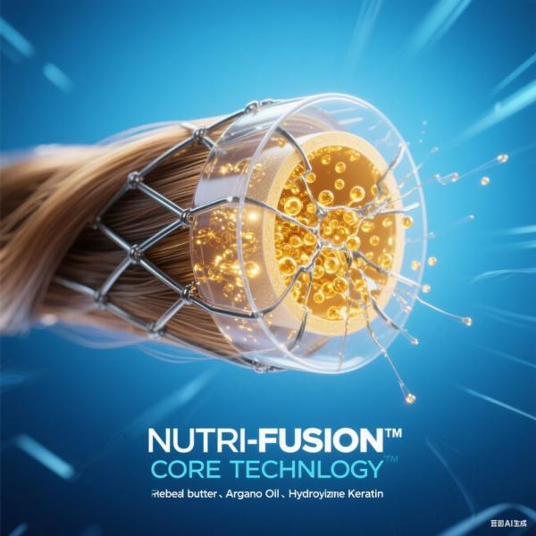 Lujoso y resistente acondicionador para el cabello: el núcleo del cabello es tan fuerte como el acero, peinar el cabello no se detendrá incluso si el peine se rompe