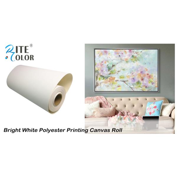 rolo 260g para rolar meios solventes de Eco, rolo matte branco brilhante da lona da impressão de Digitas do poliéster