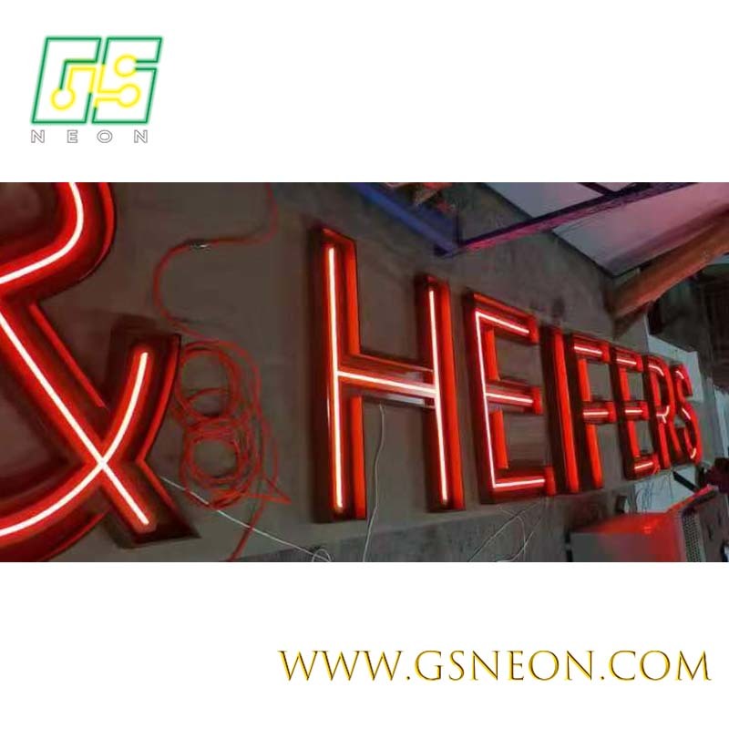 Custom Illuminated LED Outdoor LED Neon Signs For Business Strengthen Brand
