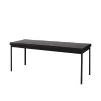 Facile à entretenir banc en cuir gris DC-7518 Structure stable avec cadre métallique