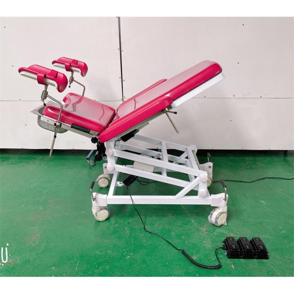 Two Section Electric Gynecology Examination Chair Backrest And Seat Section Adjustable