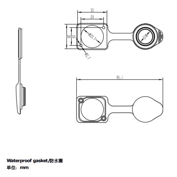 Ethernet RJ45 Female Connector