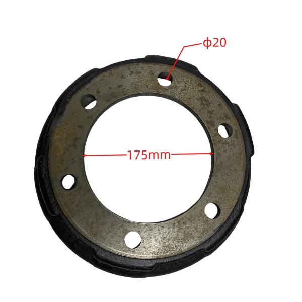 Steel Material Brake Drum with Long Working Life for Forklifts Wheel Brake System Compatible with CPC D 30-35
