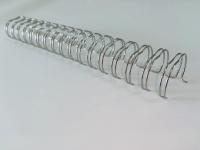 Grueso del alambre de acero del atascamiento de libro del espiral de la bobina plateada de 7/8 pulgada 20.6m m