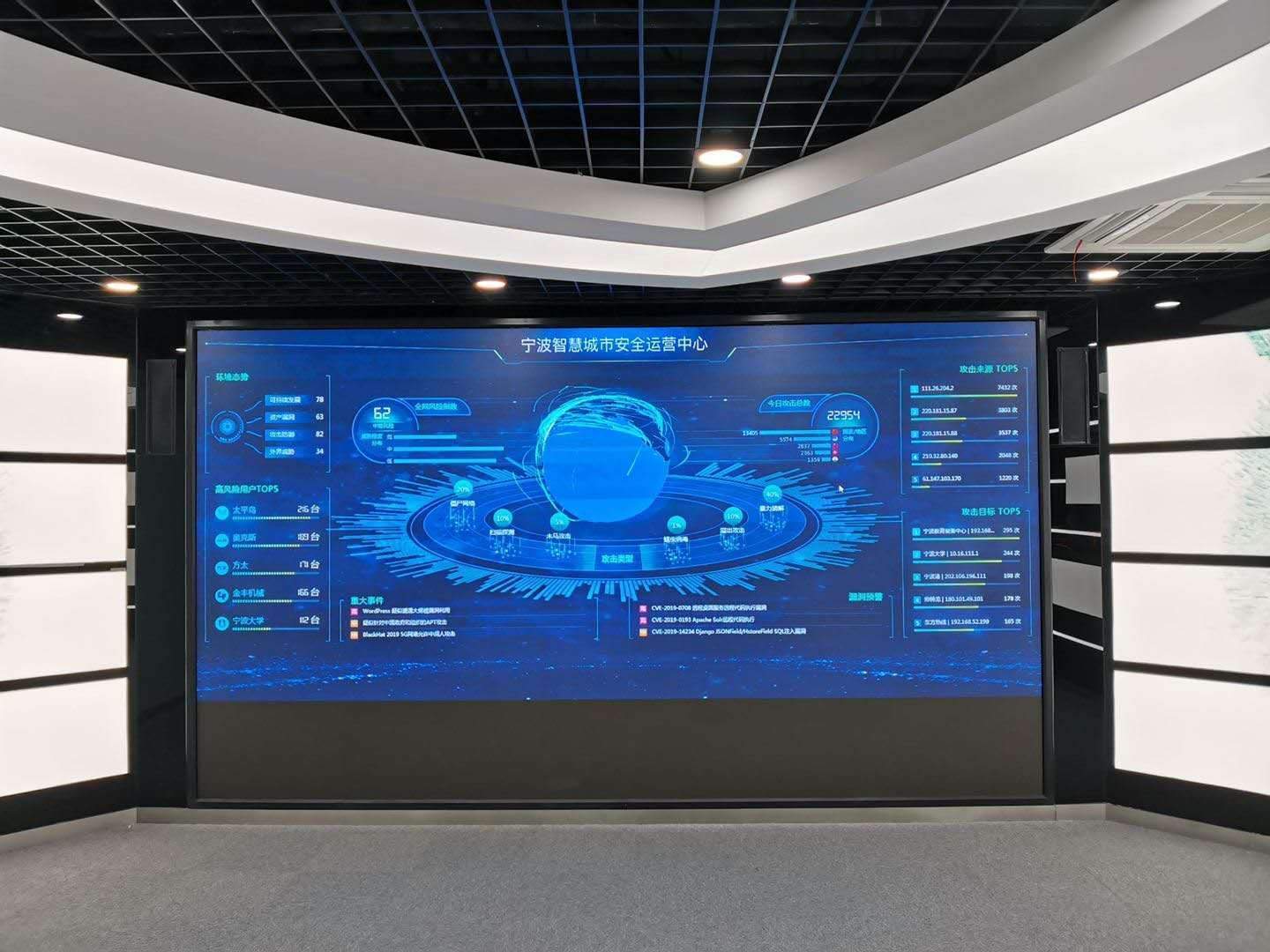 LONGDA Small Pixel Led Display P1.56 Indoor Full Color Conference Video Wall ISO9001