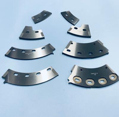 SKD-11 Corrugated Board Slotting Knife OEM / ODM Arc Shaped Carton Box Machine Serrated Slotter Blade