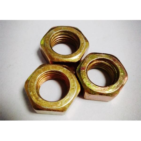 Safety Q235 6.2mm Thickness Carbon Steel Nuts , Hex Lock Nut Anti Corrosion