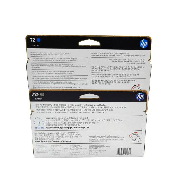 Original Ink Cartridge For HP 72 T770 T790 T795 T610 T620 T1100 T1120 T1200 T1300 T2300 Six Colors C9370A C9371A C9372A C9373A C9374A C9403A 130ml