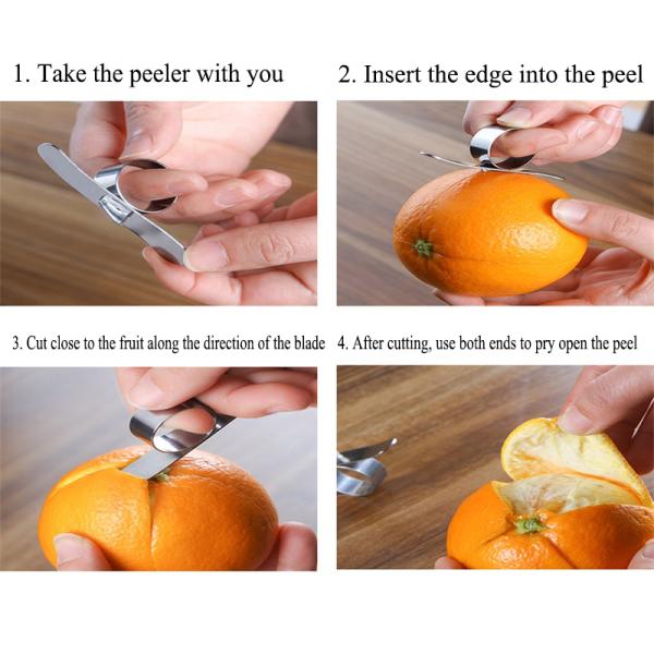 Kitchen Gadgets Mini Fruit Peeler Machine with Product Size 7.5*1.1*2.5cm and About 13g