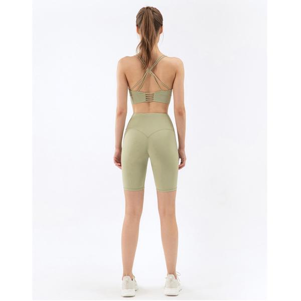 V шорты части форменным управлением tummy одежд набора йоги Breathable 2 и верхней части урожая