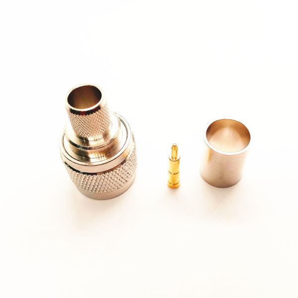  Nickel Plated Brass N Connector Crimp Type For Rg214 Coaxial Cable