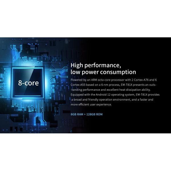 Водостойкий IP65 8-дюймовый прочный планшет с NFC и ARM Octa-Core процессором Android 10