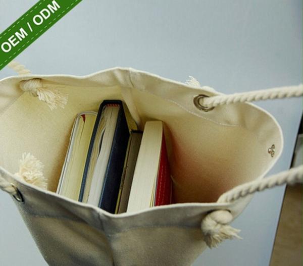 Plain white cotton canvas tote bag/eco friendly shopping cotton bag, Promotional eco friendly handled cotton tote shoppi