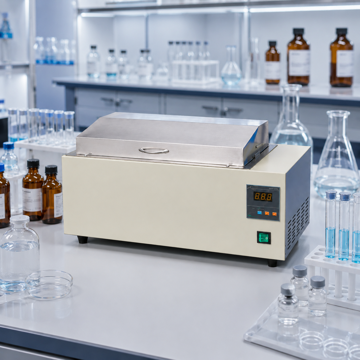 Cenlee HH-W600 Digital Thermostatic Water Bath 1500W PID Control Stainless Steel for Lab Distillation Drying Sample Heating