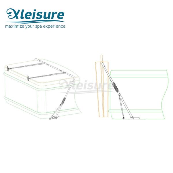 Square Cover Valet Hydraulic Cover Lifter Hot Tub Accessories Customized Size