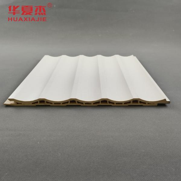 High Quality Wpc Wall Panel Fluted Laminated Wpc Panels White Design Indoor Decoration