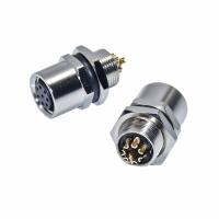 Código de cobre amarillo de la aleación PA66 GF B de la orientación M8 del conector recto de la prenda impermeable