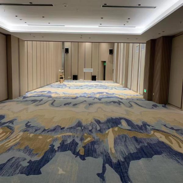 Customized Color Hotel Lobby Wall To Wall Carpet for 5 Star Fire-resistant Banquet Hall