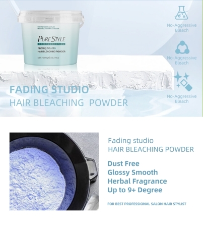 Gentle Hair Bleach Powder Wholesale OEM Professional Hair Color Manufacturer for Dust Free Lightening