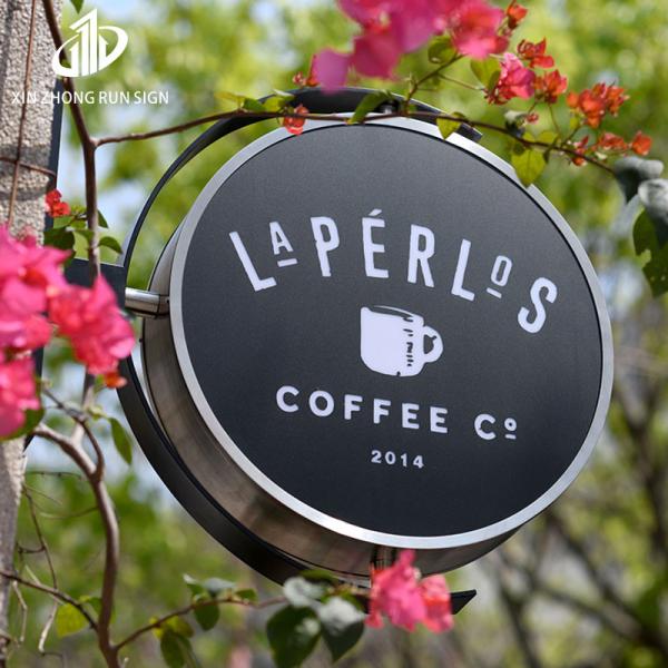 Custom Outdoor Round Led Light Box Business Sign Wall Logo 3d Round Wall Sign Letter Signage Led Advertising Light Box