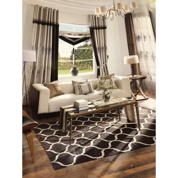 Hollowed White Cotton Lace Embroidery Muslin Curtains Blackout Window Hotels Hospitals
