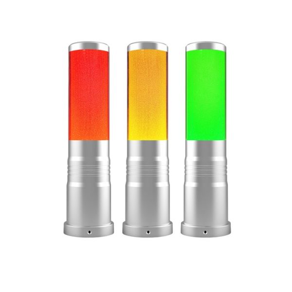 Luz de torre de señal LED de brillo amarillo, luz de advertencia de torre para máquina, 3 colores, intermitente, 12V 24V