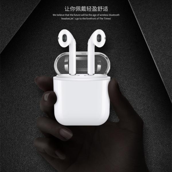 Producentre Mini wireless earphone PDCi8 Mini Sport Wireless Stereo Headphone with clear case for iPhone 8 Samsung note