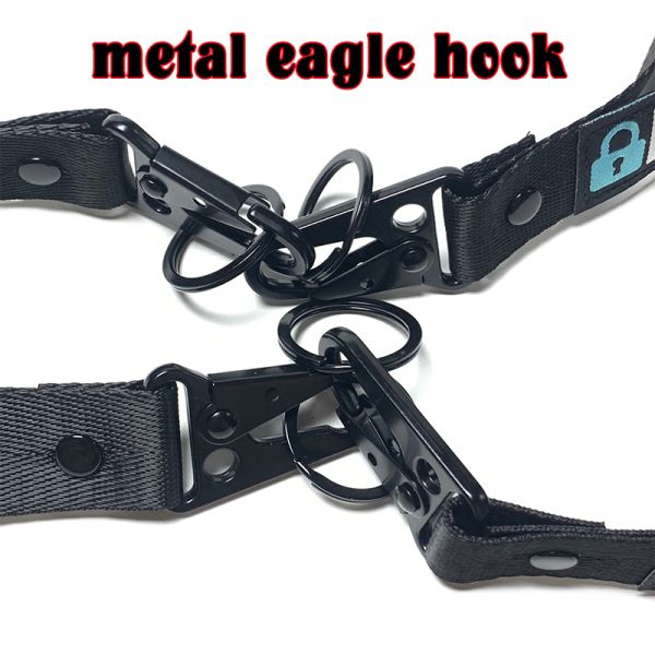 Custom logo silkscreen printed polyester lanyard neck straps perfect for keychains.