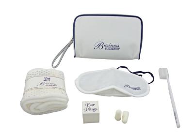 Airline Travel Amenity Kits With White Microfiber Pouch And Skidproof Socks