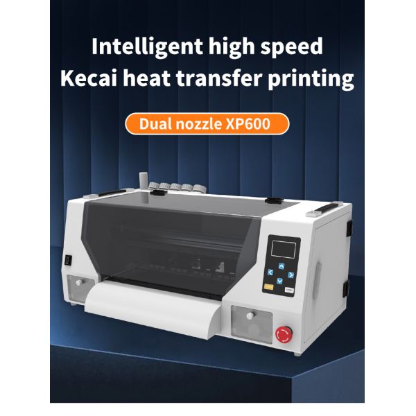 KECAI High Speed Dual XP600 Head A3 30CM DTF Printer Desktop Automatic White Ink Circulation Printing Machine for Garment