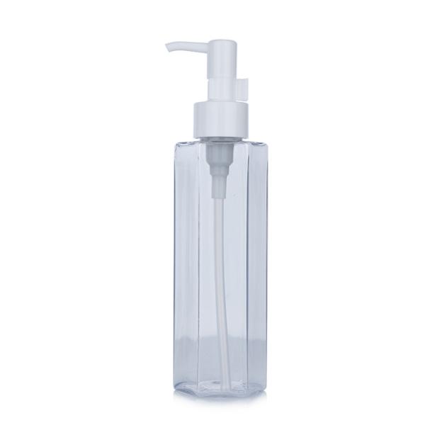 Bouteille cosmétique à huile hexagonale de 160 ml Bouteille de plastique