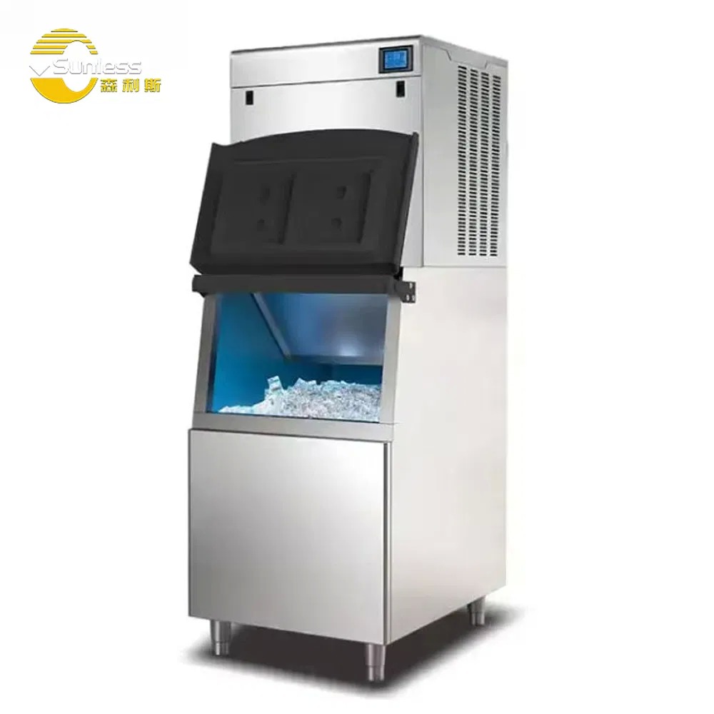 Stainless Steel Industrial Flake Ice Machine Automatic Flake Ice Maker Machine 220V