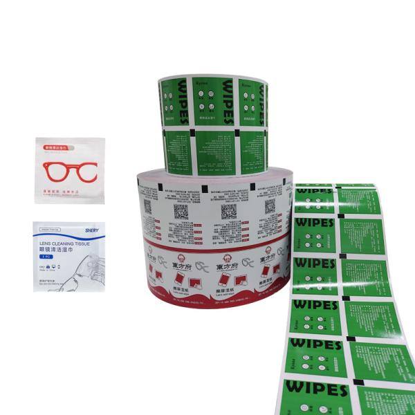 Folha de papel revestida com papel de alumínio, filme de embalagem para limpeza de lentes, toalhas móveis de limpeza de tela