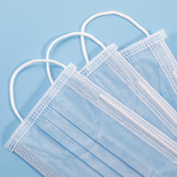 Non Irritating Disposable Civilian Masks Nonwoven Fabric For Basic Personnel