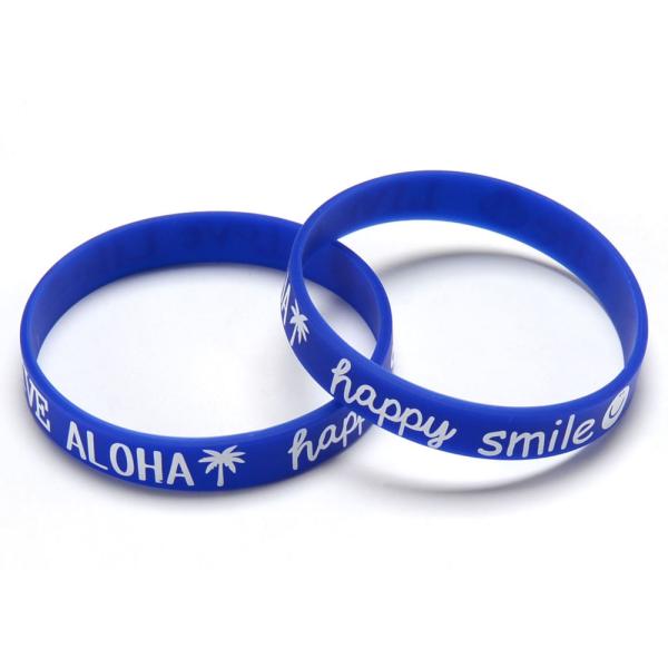 Glow In The Dark Rubber Bracelets Personalized Custom Sports Bracelets