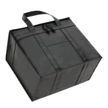 Frozen Food Insulated Cooler Bag Food Delivery, Sturdy Zipper, Foldable, Washable, Heavy Duty, Stands Upright, Completel