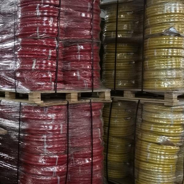 Double Banded Red Rubber Jackhammer Air Hose With America Claw Couplings