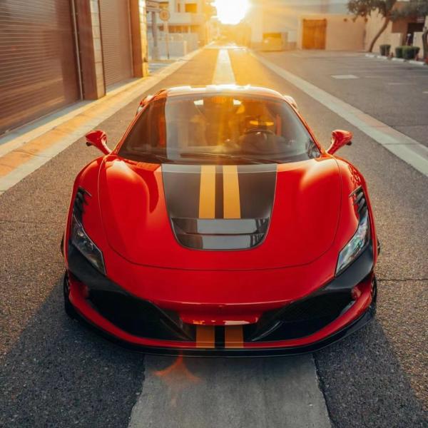 240 X 80 X 50mm Ferrari Body Kit KEYV Style Front Splitter Diffuser Carbon Fiber