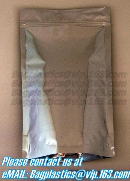 Top zip plastic bag food packaging/ 3 side seal zipper bag/ stand up pouch k bag for meat,pork,beef,sea food pack